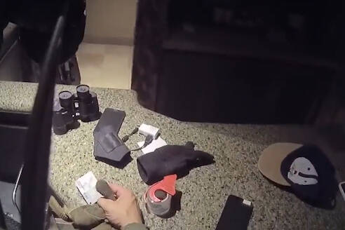 This screenshot from video shows Metropolitan Police Department officers responding to the Mand ...