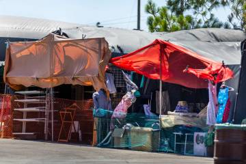 Merchandise was unattended and there were no customers at the Broadacres Marketplace in North L ...