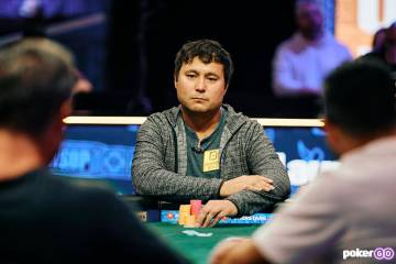 Jesse Yaginuma plays in the the $1,500 buy-in “Millionaire Maker” No-limit Hold’em event ...
