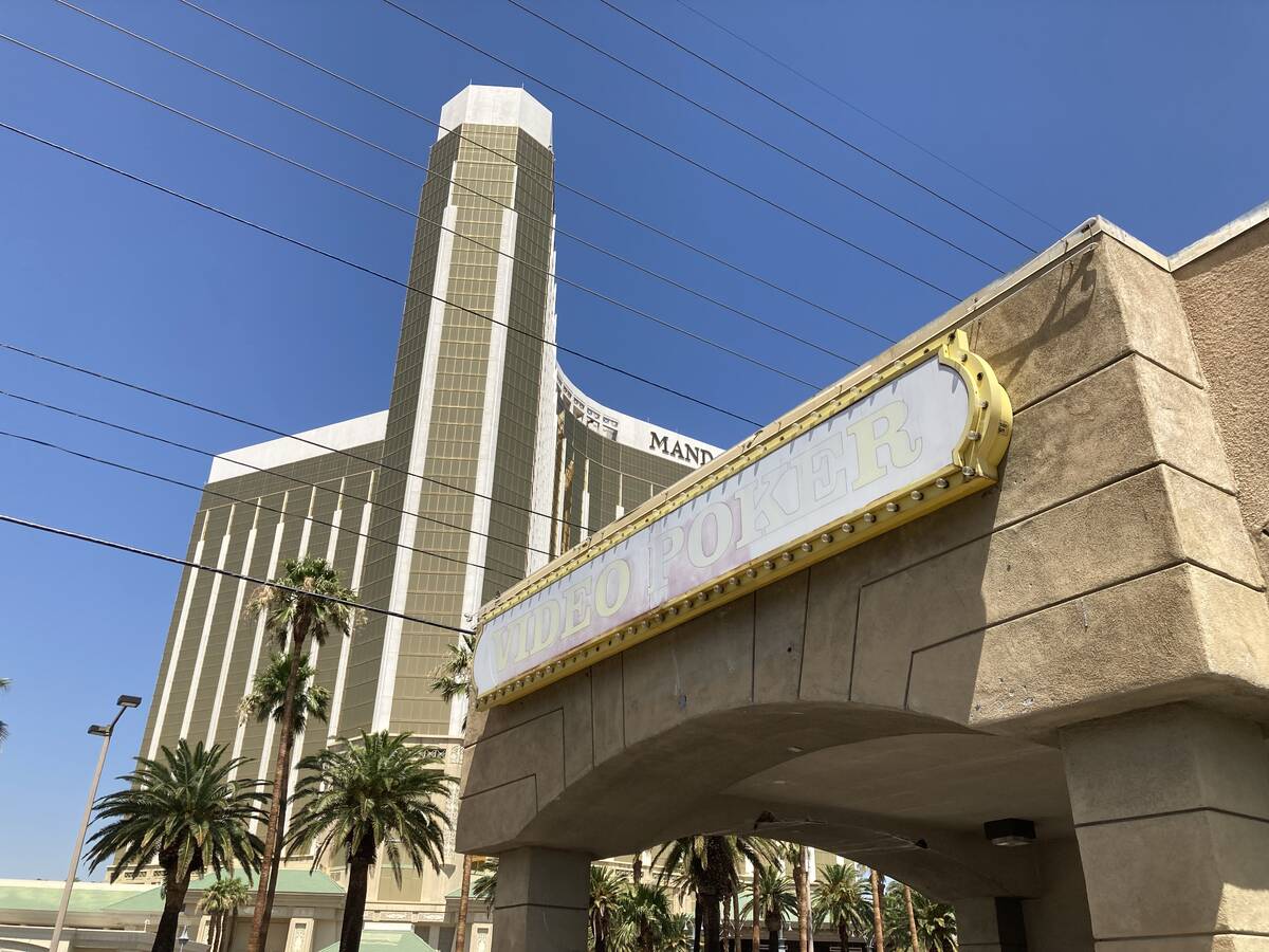 The boarded-up Laughing Jackalope tavern on the Las Vegas Strip is seen on Thursday, June 26, 2 ...