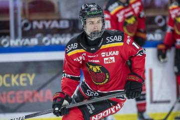 Lulea's Jakob Ihs Wozniak during a Swedish Hockey League game between Lulea and Farjestad on De ...