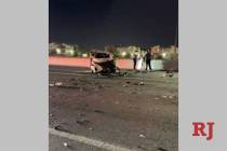 A wrong-way driver suspected of being impaired caused a three-vehicle crash on a 215 Beltway of ...