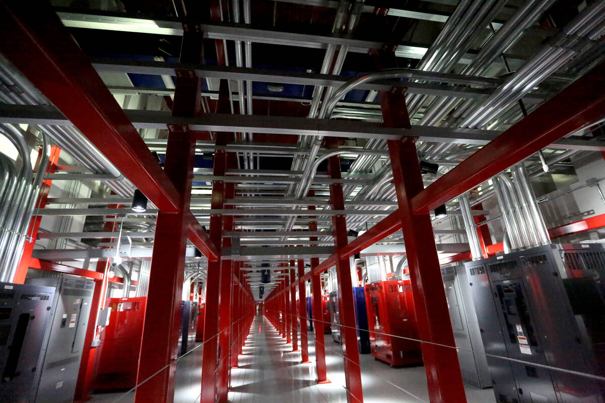 The interior of Switch’s data-center campus in Las Vegas is seen on Monday, Jan. 15, 2018. (L ...