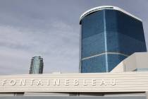 Fontainebleau is seen on the Strip in Las Vegas Wednesday, Dec. 11, 2024. (K.M. Cannon/Las Vega ...