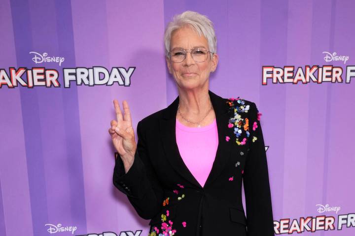 Jamie Lee Curtis attends a screening of Disney's "Freakier Friday" at the Hudson Squa ...