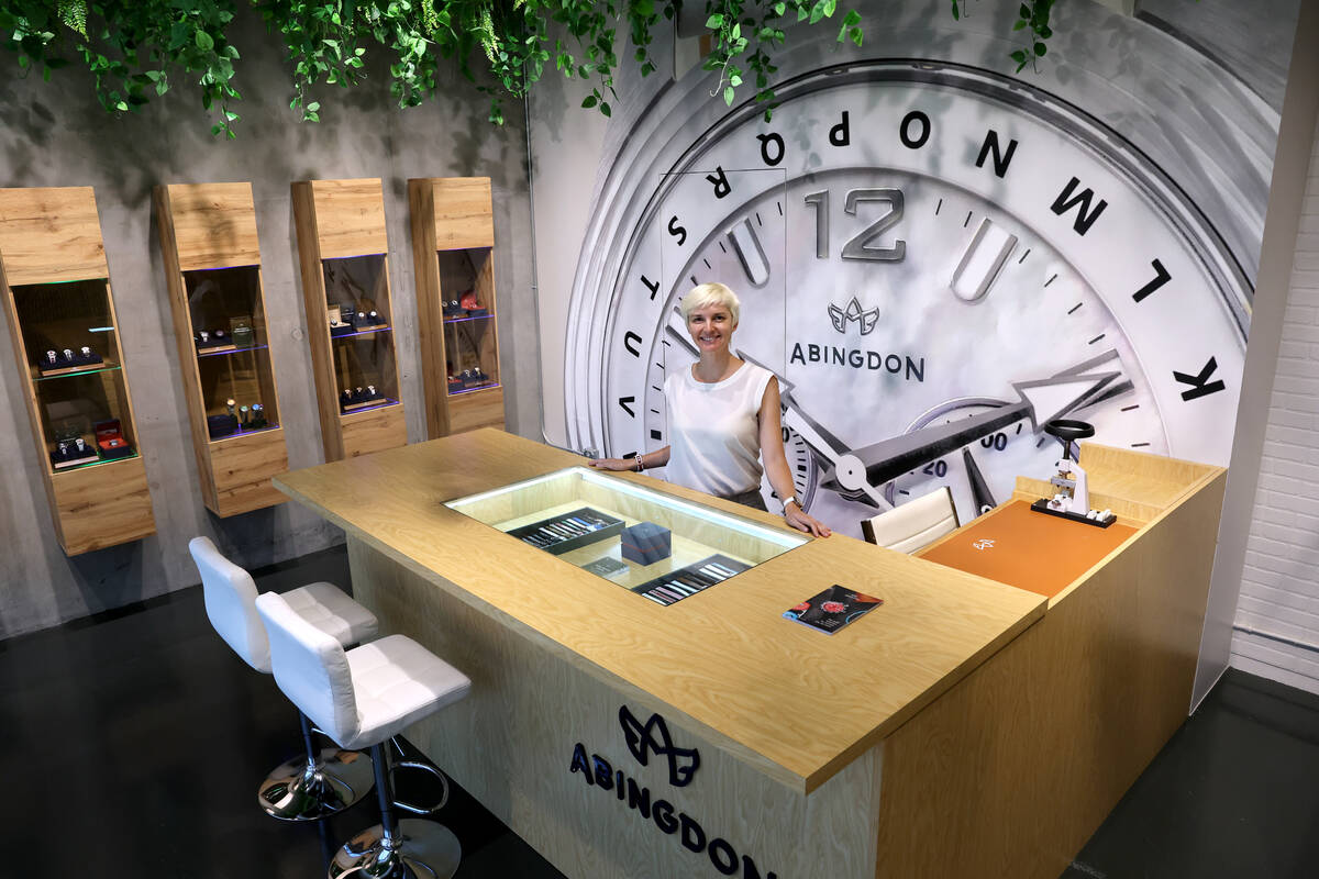 Abingdon Mullin, founder of The Abingdon Co., a Las Vegas-based watch company catering to women ...