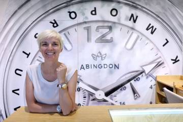 Abingdon Mullin, founder of The Abingdon Co., a Las Vegas-based watch company catering to women ...
