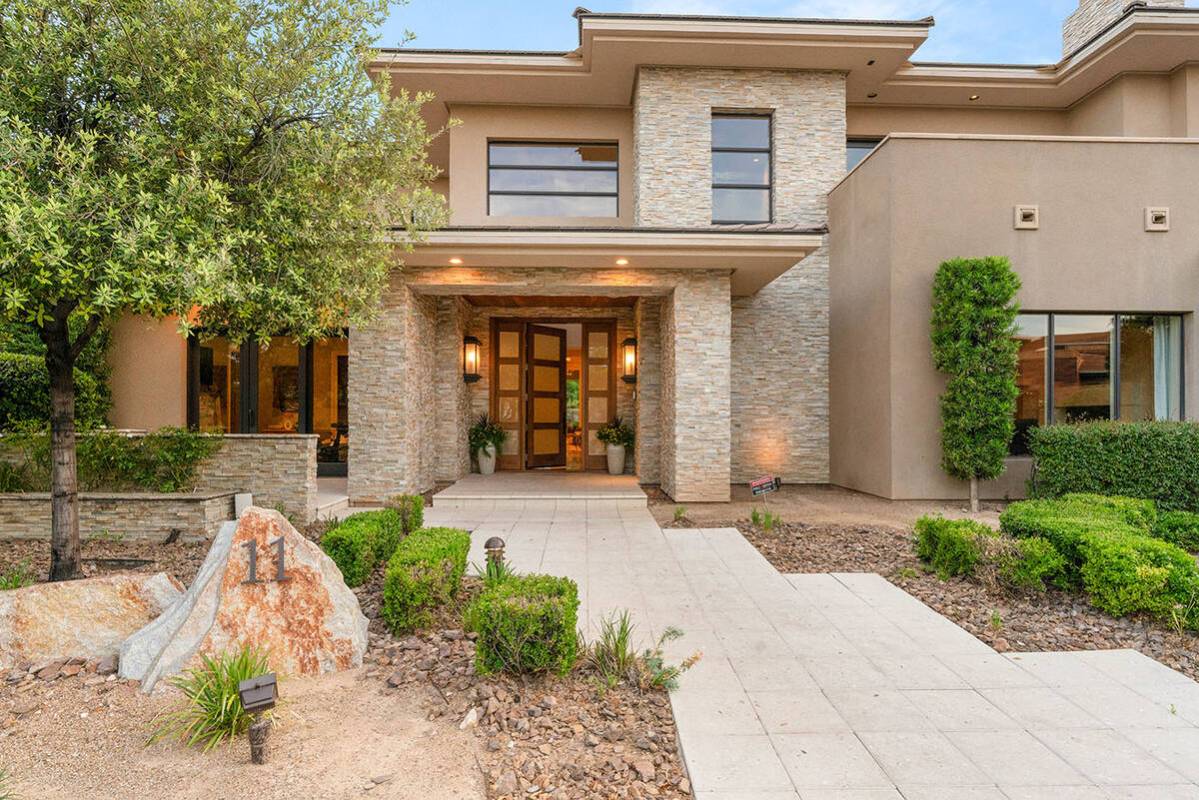 This home in The Ridges in Summerlin has listed for $6,999,000. (Stetson Ybarra for huntington ...