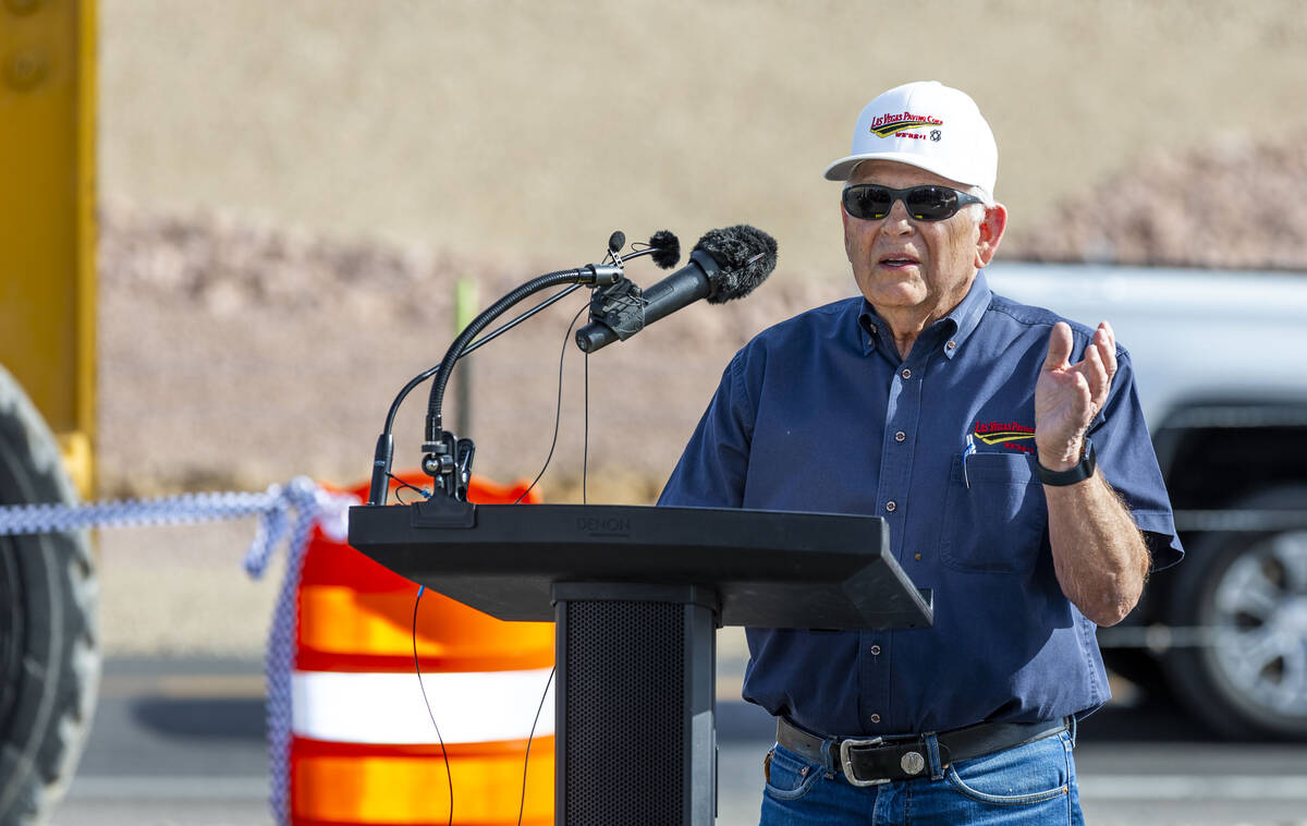 Las Vegas Paving President Jay Smith speaks about the completion of the I-15 North Phase 3 proj ...