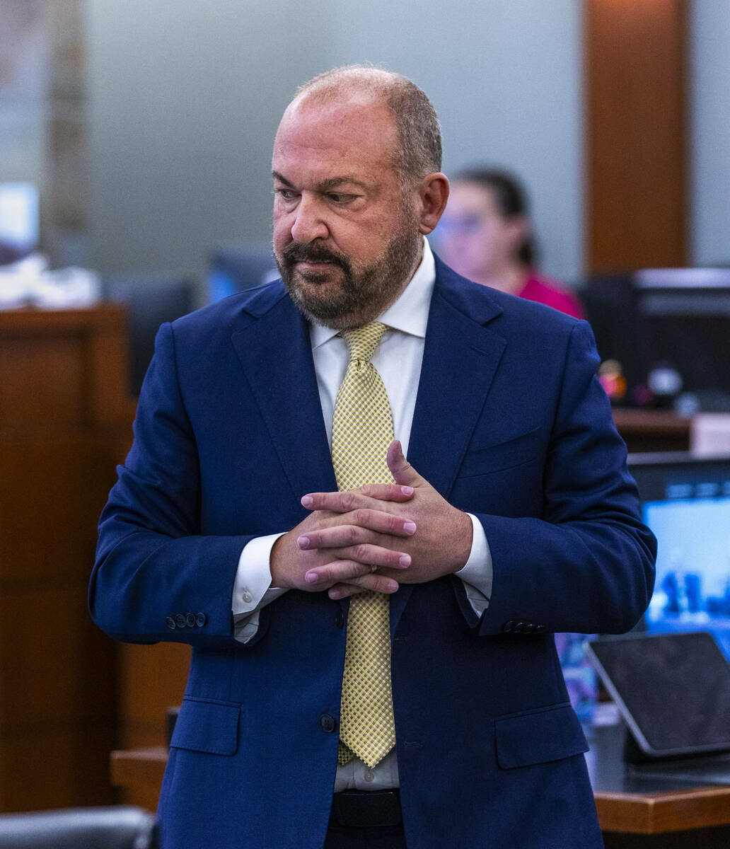 Chief Deputy District Attorney Marc DiGiacomo questions a witness as the evidentiary hearing co ...
