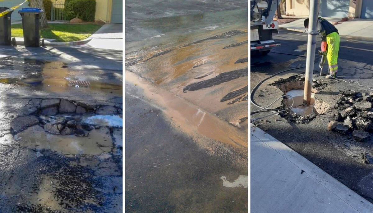 Sinkhole damage in Debbi Grim’s neighborhood. (Courtesy of Debbi Grim)