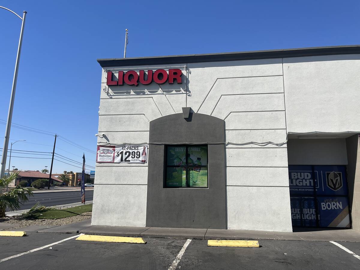 An empty parking lot at Tropicana Discount Liquor on East Tropicana Avenue, before it reopened ...