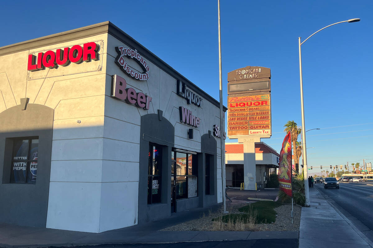Tropicana Discount Liquor on July 5, 2025 just after 7 p.m., moments after East Tropicana Avenu ...
