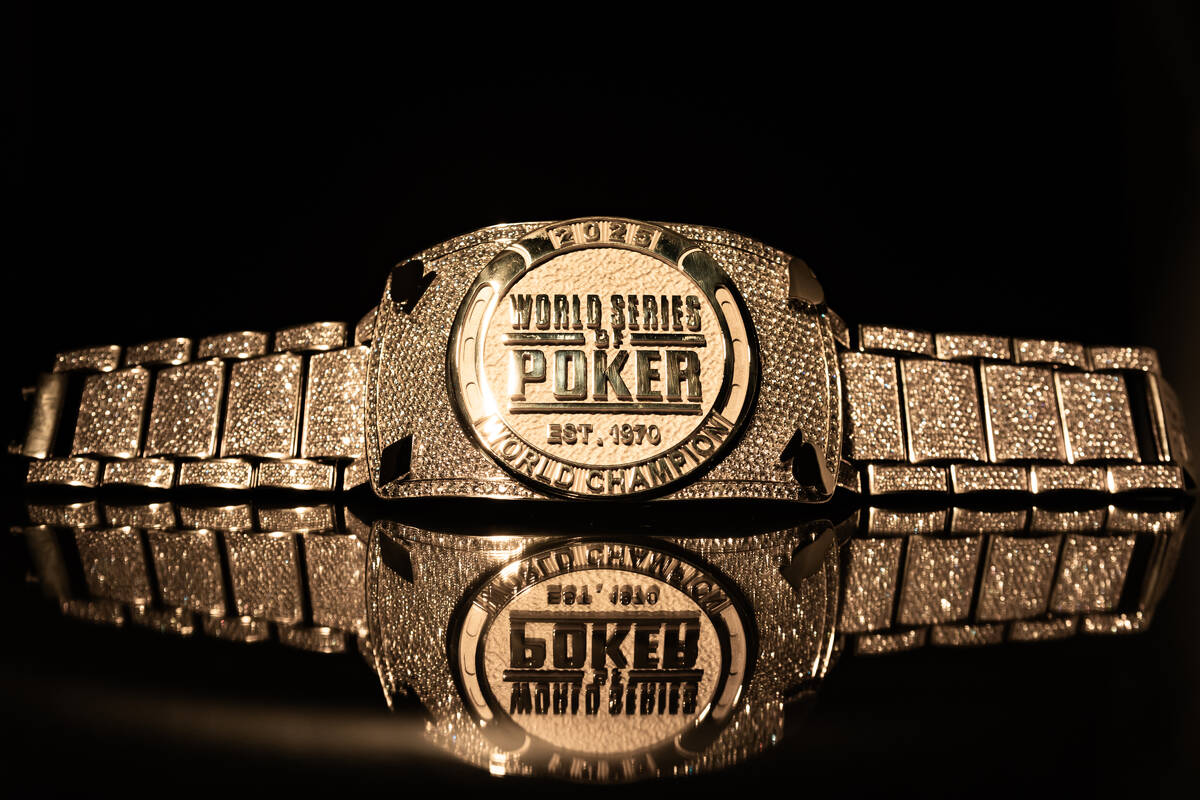 The 2025 WSOP Main Event winner's bracelet. (Courtesy of World Series of Poker)