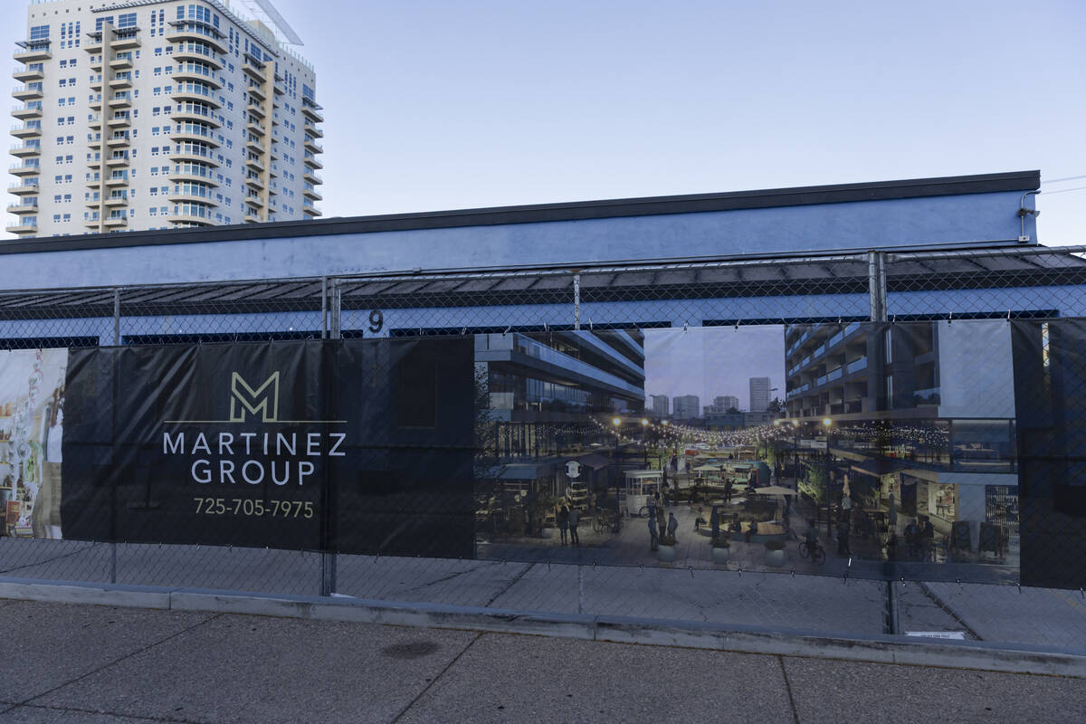Signage for Midtown, a multi-tower project in progress around the intersection of Coolidge Aven ...