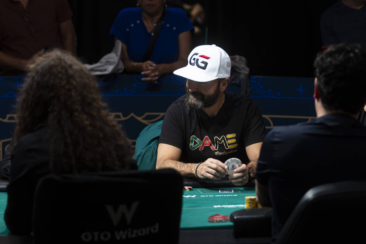 Daniel Negreanu looks on during day 3 of the World Series of Poker Main Event at Horseshoe Las ...