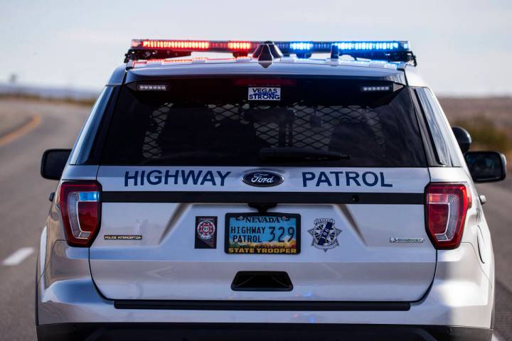Nevada Highway Patrol. (Chase Stevens/Las Vegas Review-Journal) @csstevensphoto