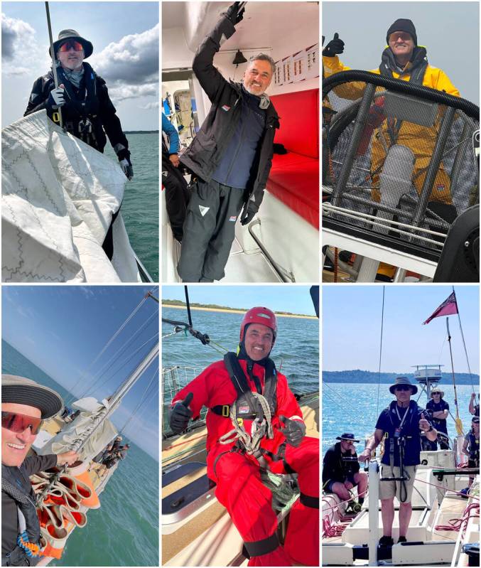 These are undated courtesy photos of retired firefighter and adventurer Jimmy Johnson aboard a ...