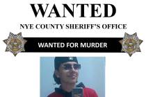 This is a wanted poster of Anthony Aguilar that was distributed by Nye County Sheriff's Office ...