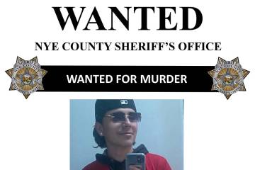 This is a wanted poster of Anthony Aguilar that was distributed by Nye County Sheriff's Office ...