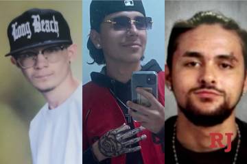 Carlos Blakely, 18, left, Anthony Aguilar, 17, center, and Fabian Ferrante, 19, right, have bee ...