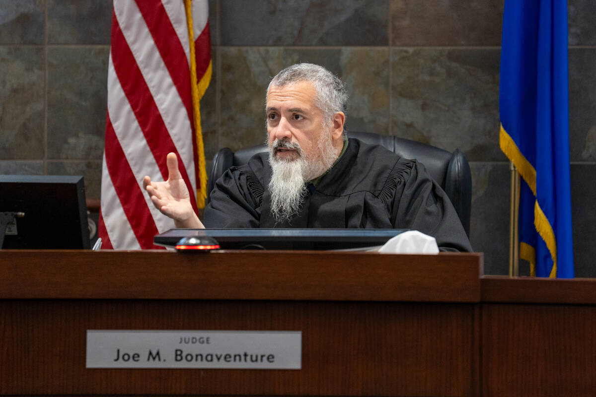 Justice of the Peace Joe Bonaventure denies a plea deal in the case of Gerardo Lopez during a c ...