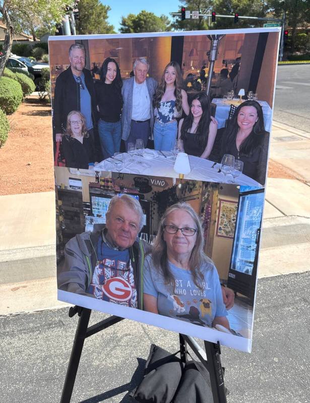 Provided photos showing Margaret Brown with her family are seen during an update for the search ...