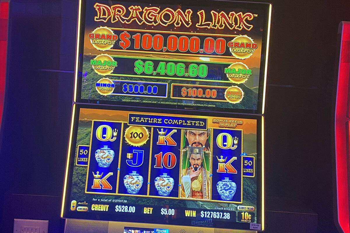 A North Las Vegas resident won $127,638 on a Dragon Link Golden Century slot machine on Thursda ...