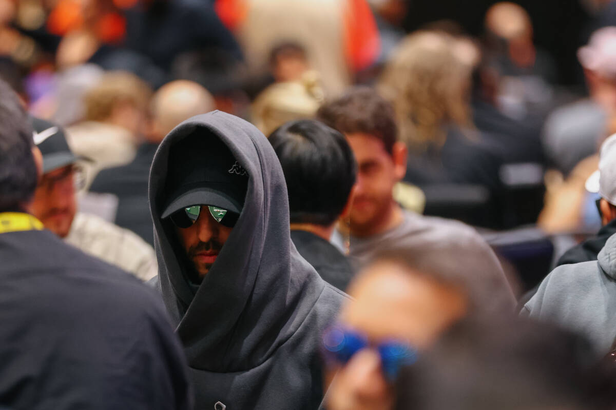 Players at the gold tables partake in day five of the World Series of Poker tournament on Thurs ...