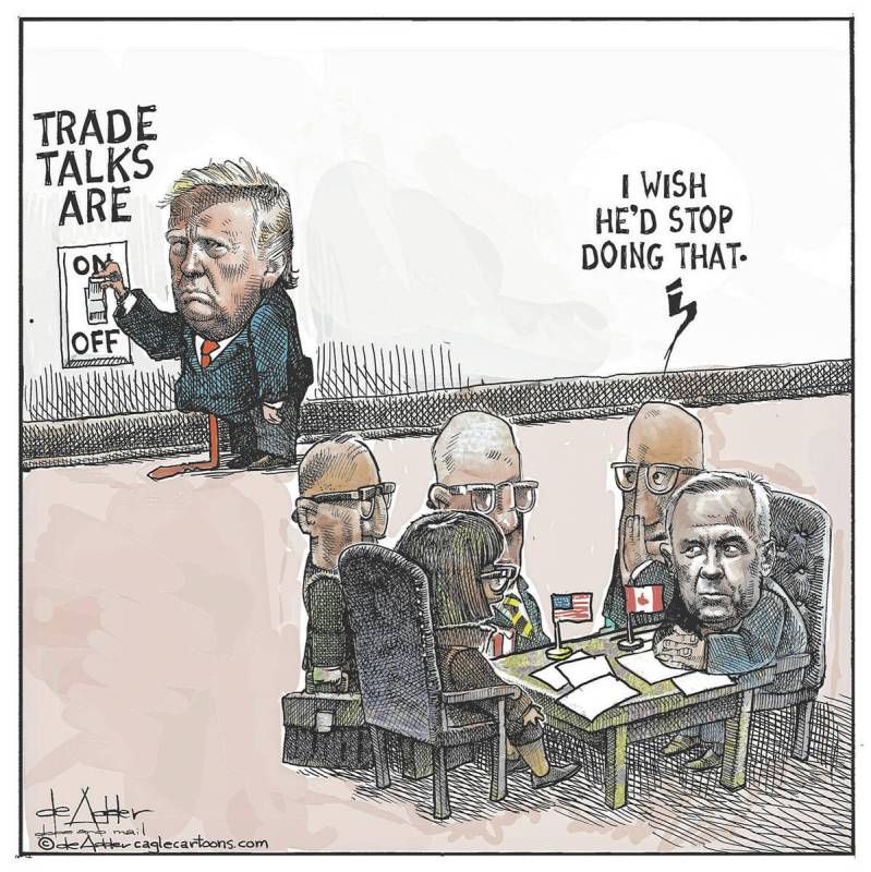 THis is an editorial cartoon by Michael de Adder . Michael de Adder was born in Moncton, New Br ...