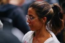 Leo Margets plays in day five of the World Series of Poker tournament on Thursday, July 10, 202 ...