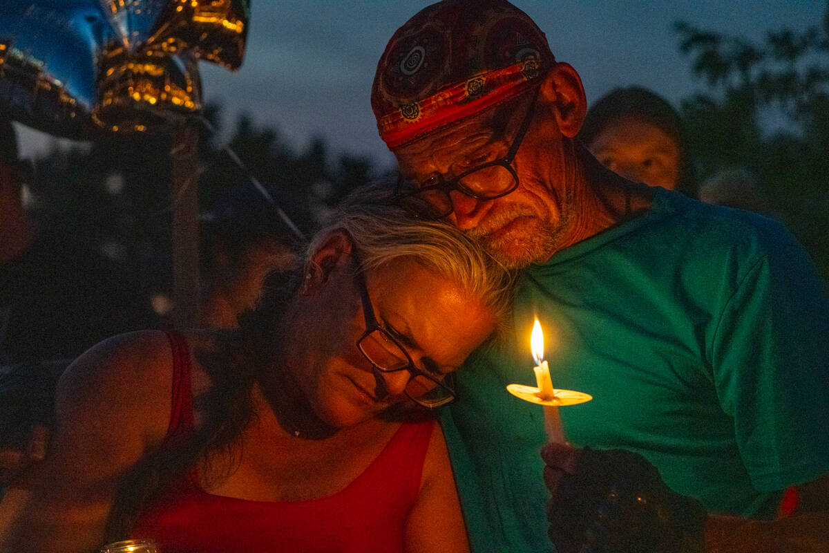 Mari Ausiello, mother of Joey Perry (John Clausen/Pahrump Valley Times)