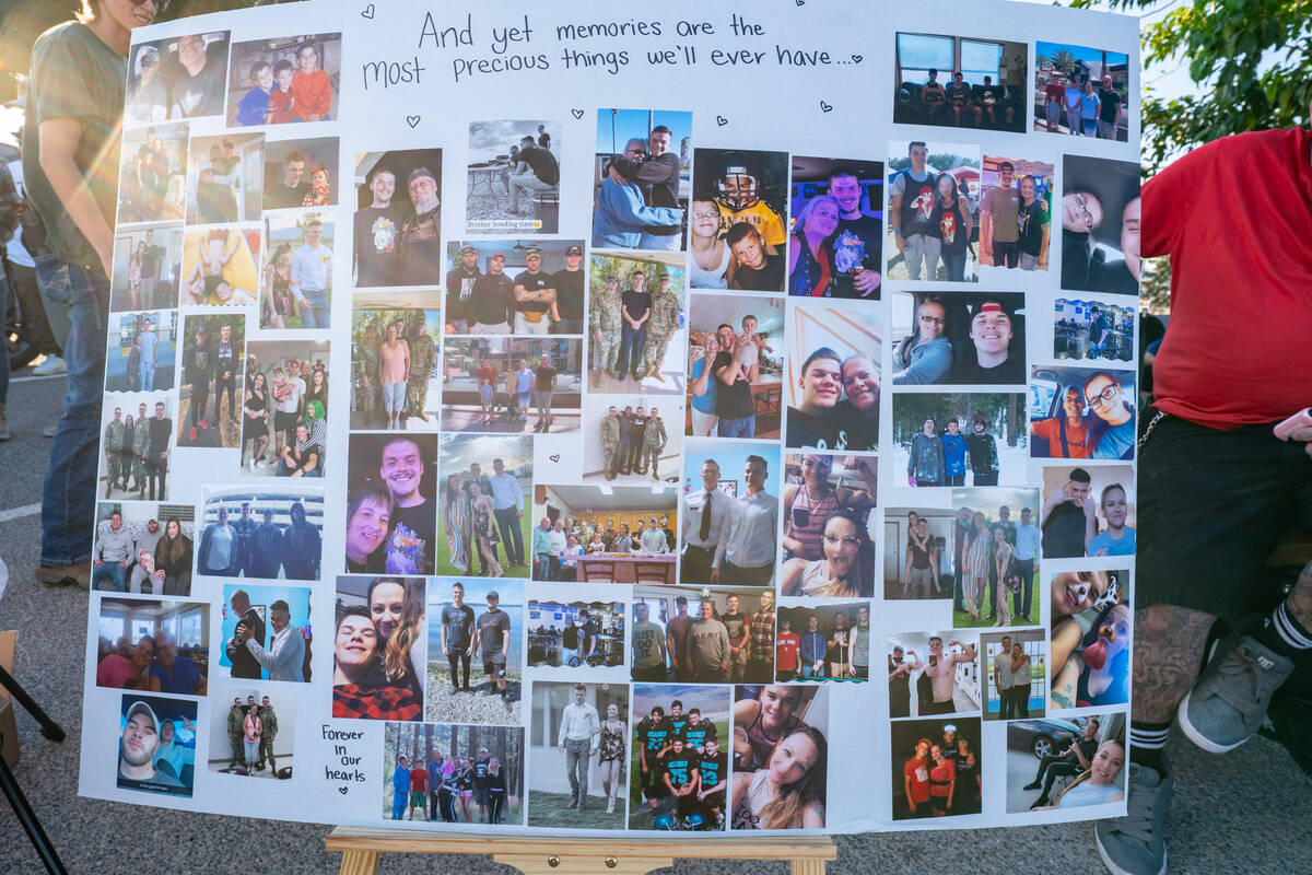 The candlelight vigil for Joey Perry at Ian Deutch Memorial Park on Friday night. (John Clausen ...