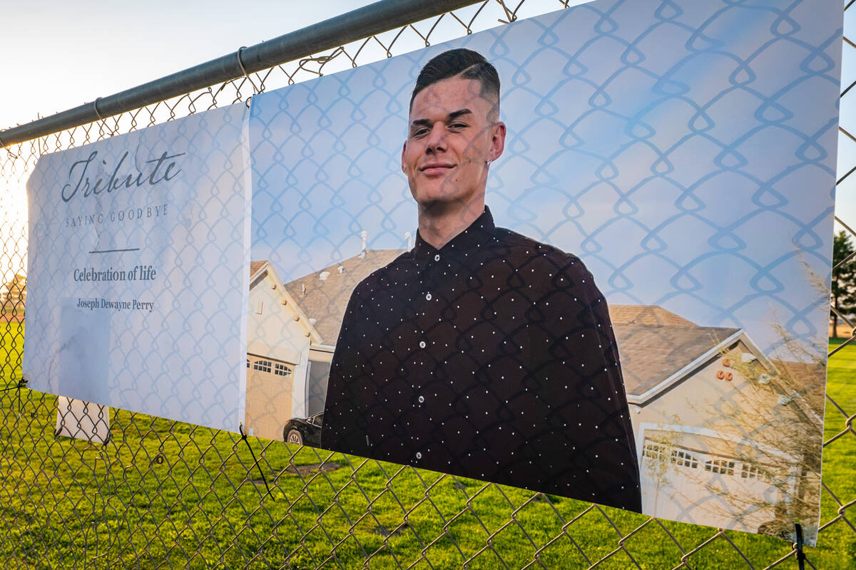 Joey Perry was killed on July 5 at Ian Deutch Memorial Park. (John Clausen/Pahrump Valley Times)