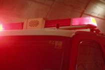 A fire more than 36,500 acres large is burning in Nye County on the Nevada Test and Training Ra ...