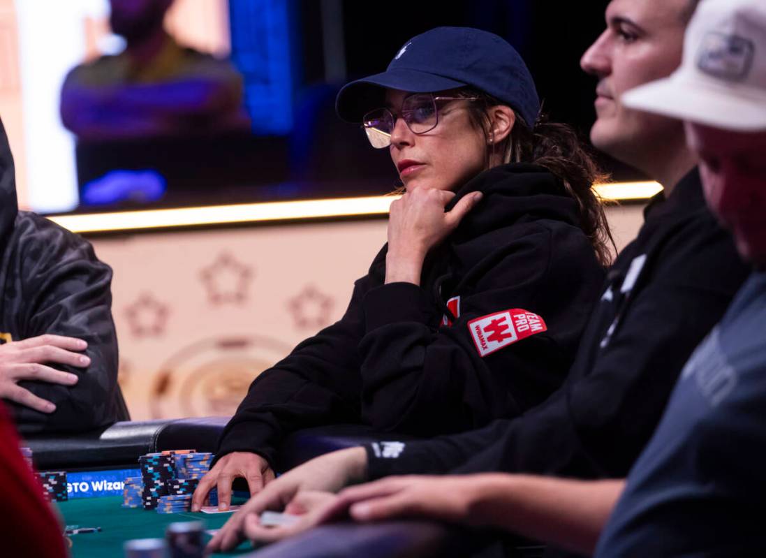 Leo Margets looks on during day 8 of the World Series of Poker Main Event at Horseshoe Las Vega ...