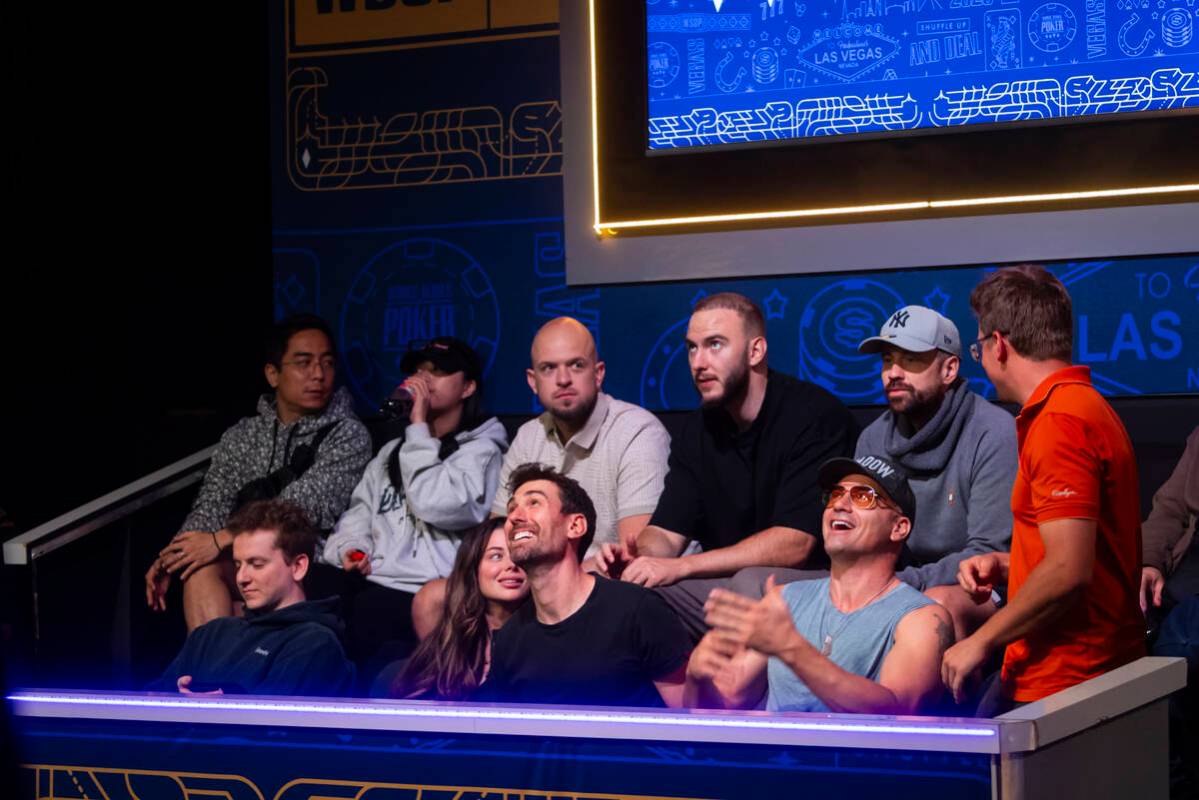 Fans take in the action during day 8 of the World Series of Poker Main Event at Horseshoe Las V ...