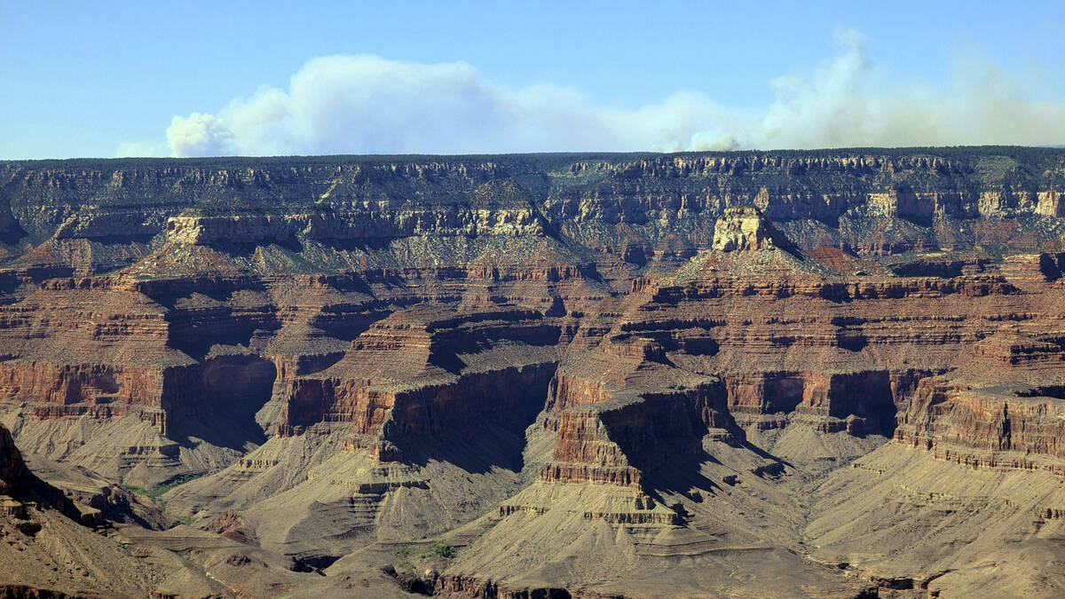 This image provided by Eddie Vallee and taken from the South Rim of Grand Canyon National Park ...