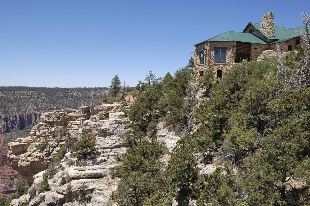 This photo provided by the National Park Service shows Grand Canyon Lodge on the North Rim of G ...