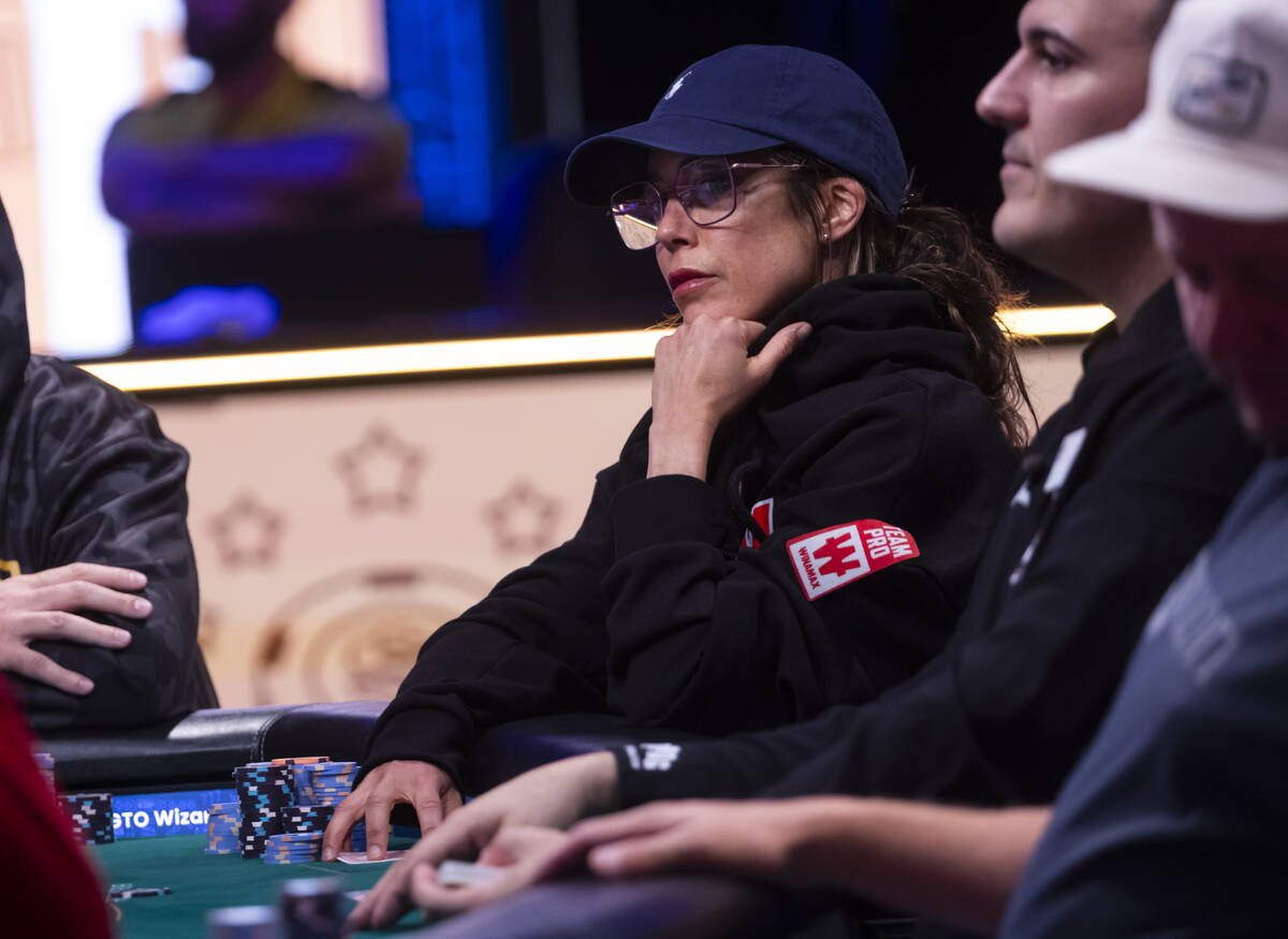 Leo Margets looks on during day 8 of the World Series of Poker Main Event at Horseshoe Las Vega ...