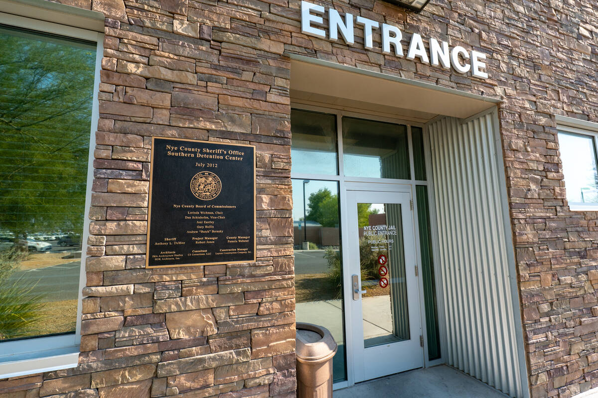The Nye County Jail in Pahrump. (John Clausen/Pahrump Valley Times)