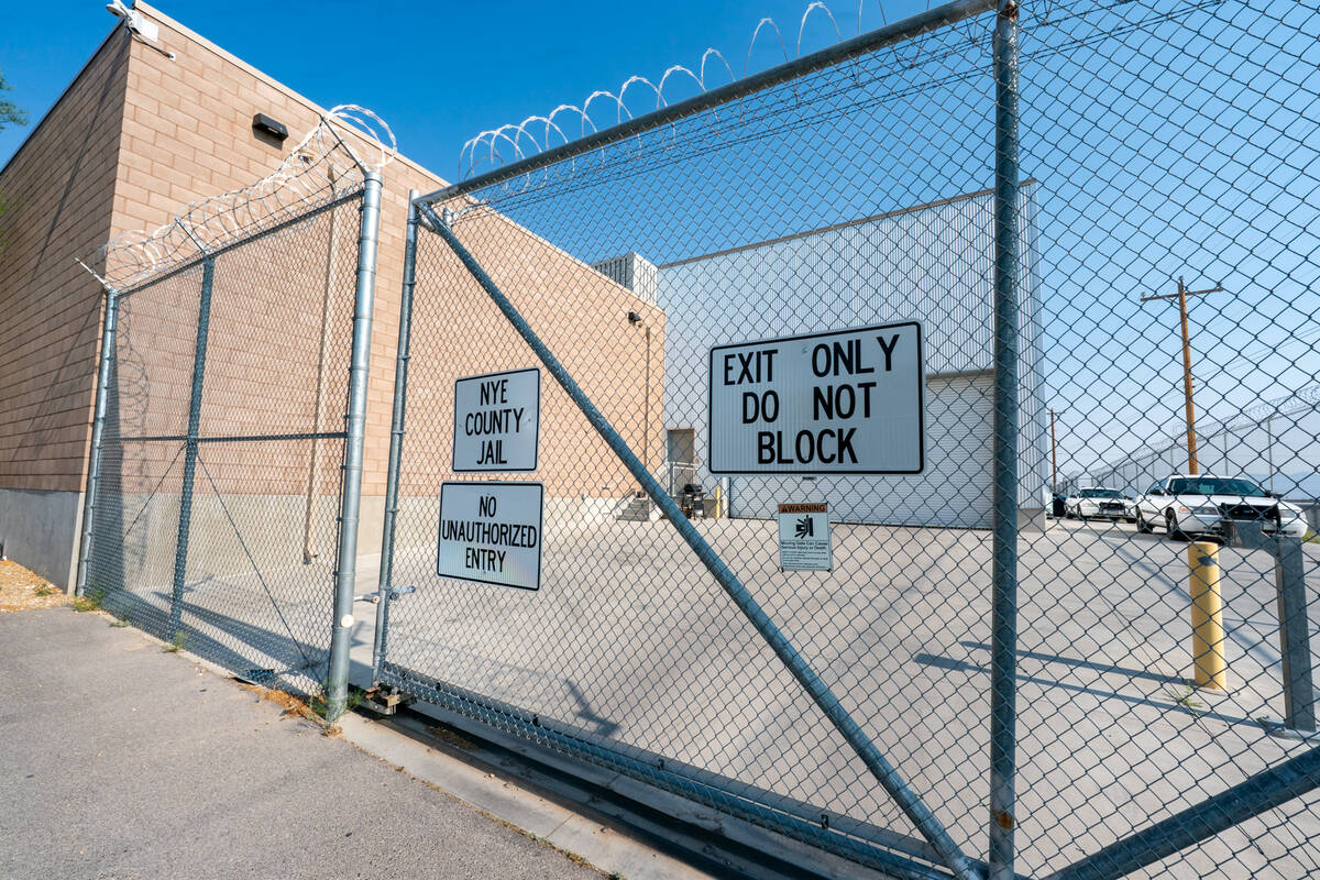 The Nye County Jail in Pahrump. (John Clausen/Pahrump Valley Times)
