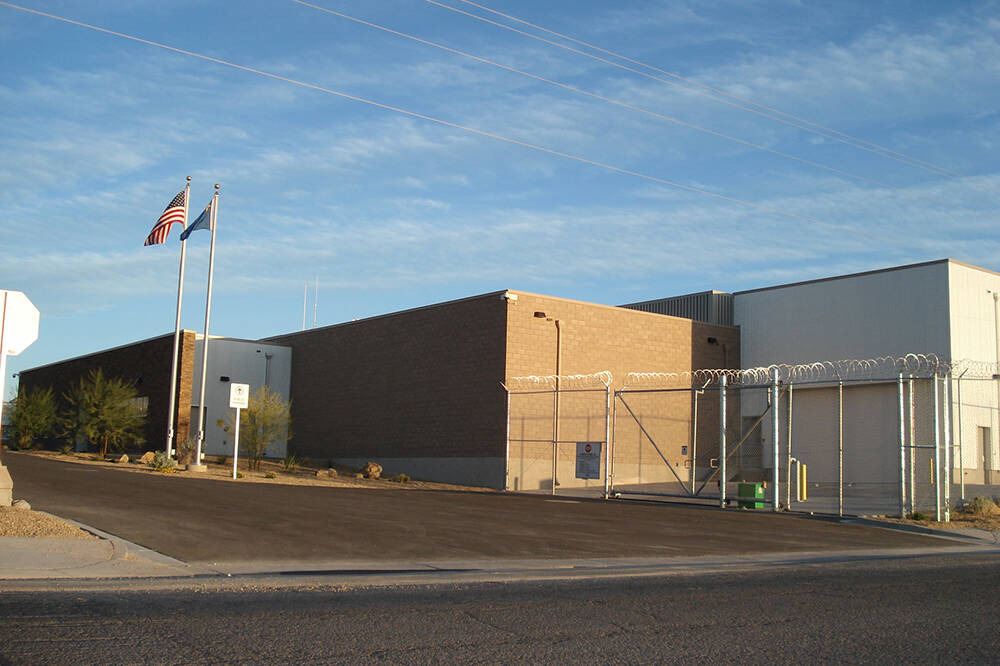 The Nye County Jail in Pahrump. (John Clausen/Pahrump Valley Times)