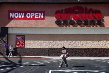 The new Superior Grocers on opening day in East Las Vegas, Wednesday, March 27, 2024. (Rachel A ...