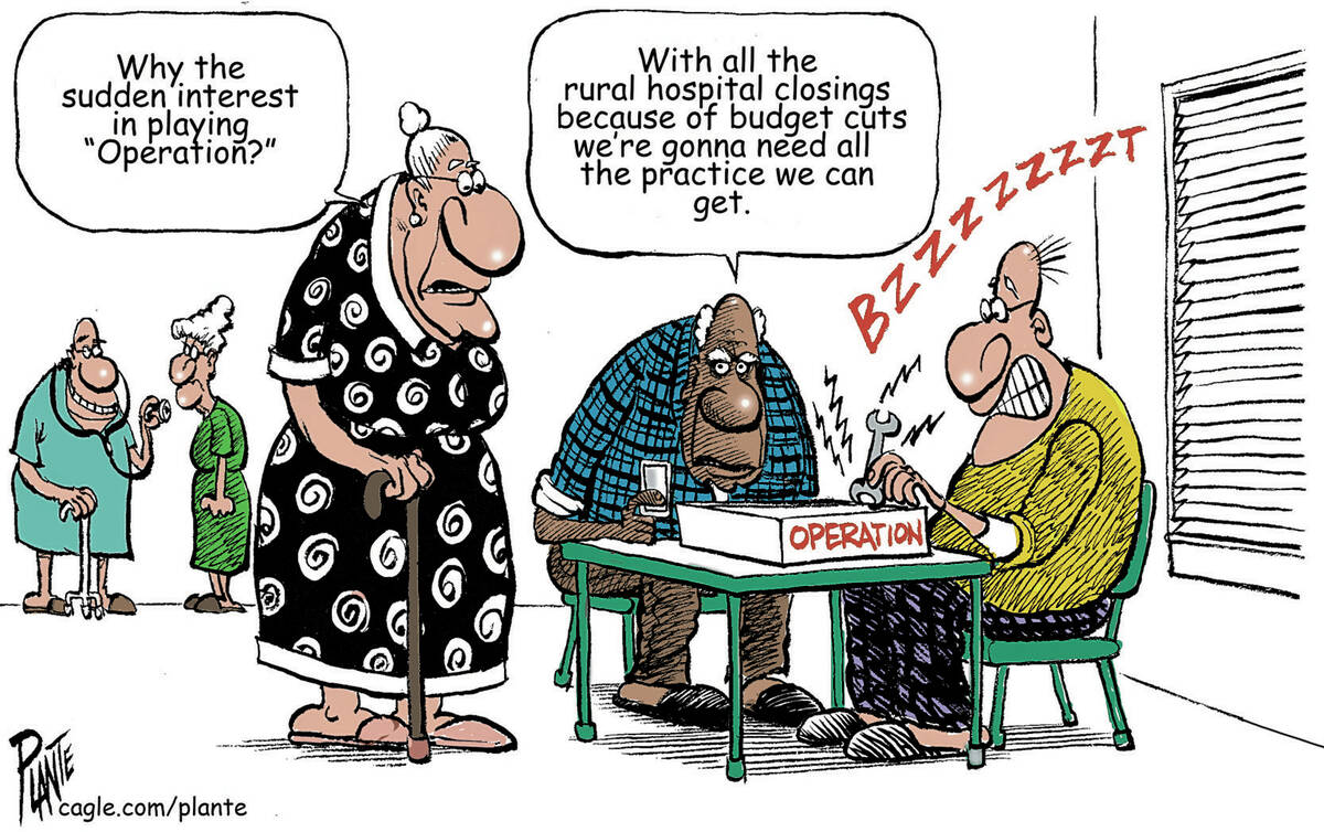 Game time at the old folks home, rural hospitals, budget cuts, DOGE, Medicaid, Operation, Big B ...