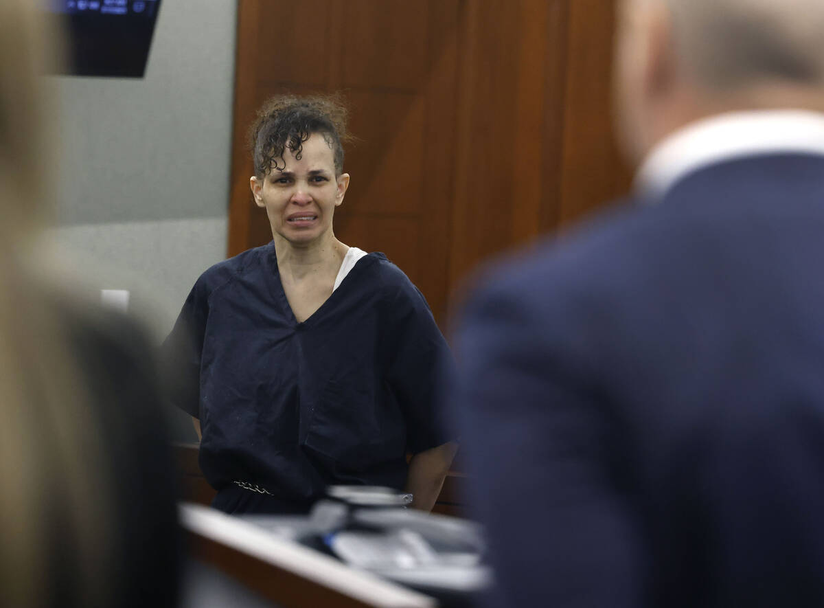 Devyn Michaels, who is accused of killing her boyfriend protests her innocence as Chief Deputy ...