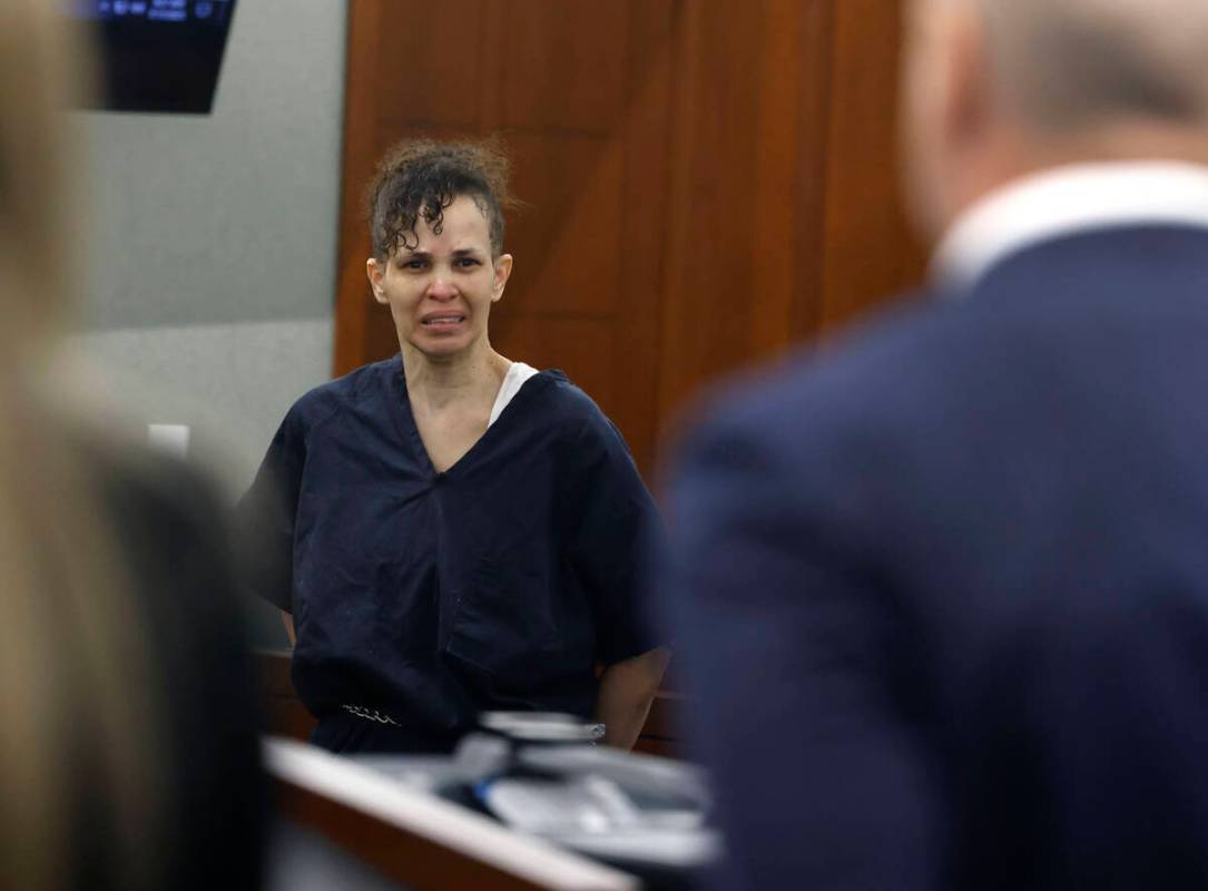Devyn Michaels, who is accused of killing her boyfriend protests her innocence as Chief Deputy ...