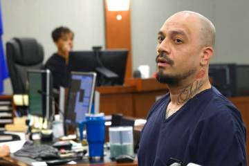 Manuel Ruiz, suspected in a livestreamed Strip shooting that left two dead, leaves a courtroom ...