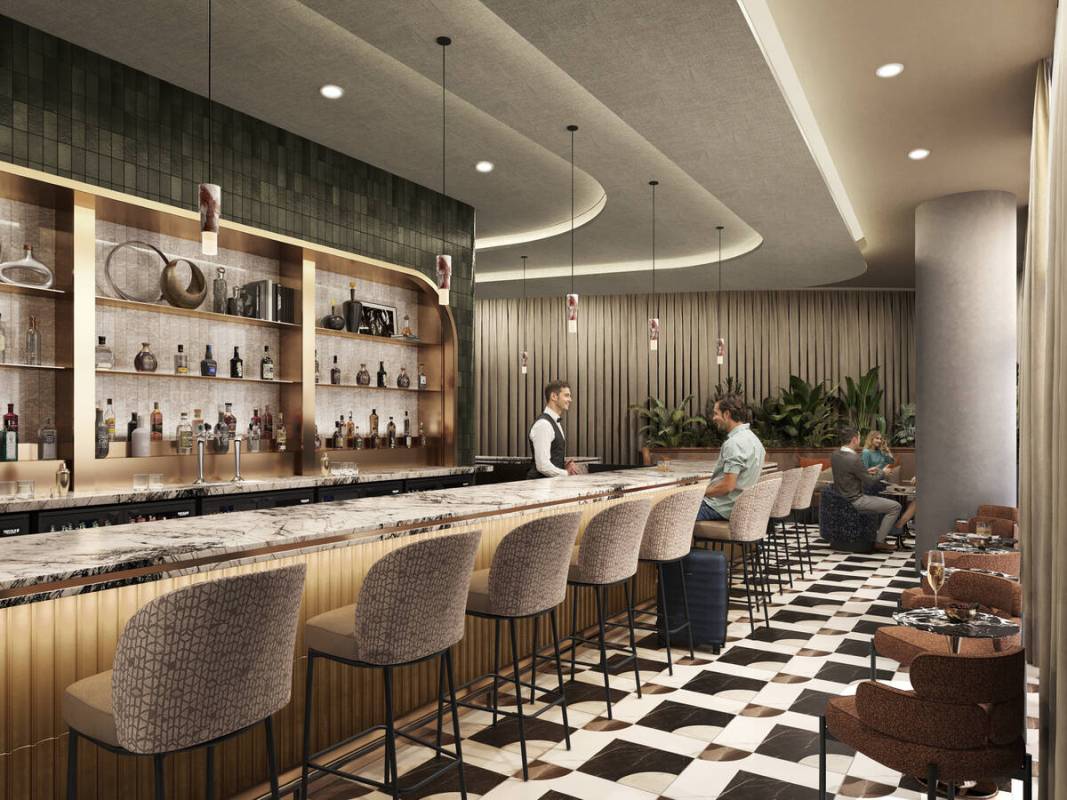 A rendering of Sidecar by The Centurion Lounge. (American Express)