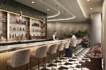 A rendering of Sidecar by The Centurion Lounge. (American Express)